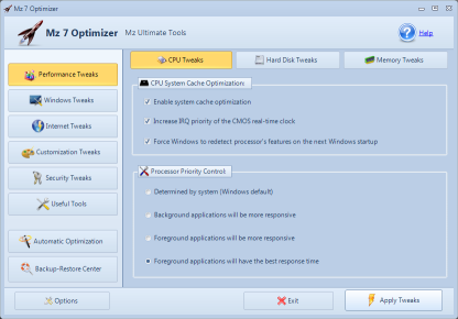 Mz 7 Optimizer screenshot