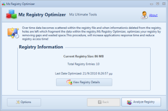 Mz Registry Optimizer screenshot